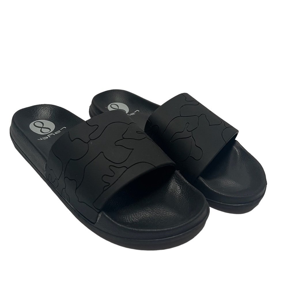 Layer 8 Nina Slide Women’s Size 8 Jet Black Slide Sandals Slip on Sandals Shoes